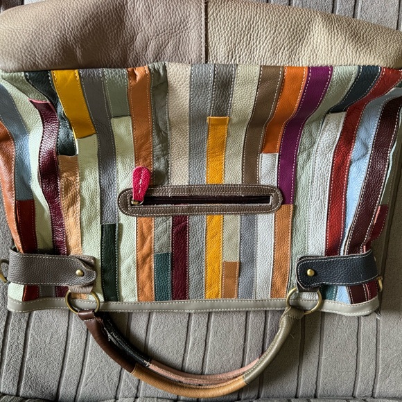 Colorful Patchwork Tote Bag - Picture 11 of 14